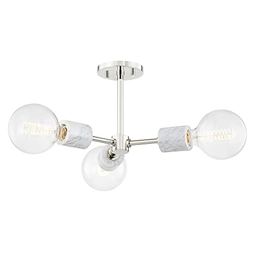 Mitzi H120603-PN Asime Three Light Semi Flush Mount, Polished Nickel Alternate Image.jpg