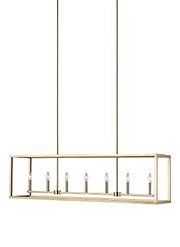 Generation Lighting 6634507EN-848 Moffet Street Seven Light Island Pendant, Satin Brass Alternate Image.jpg