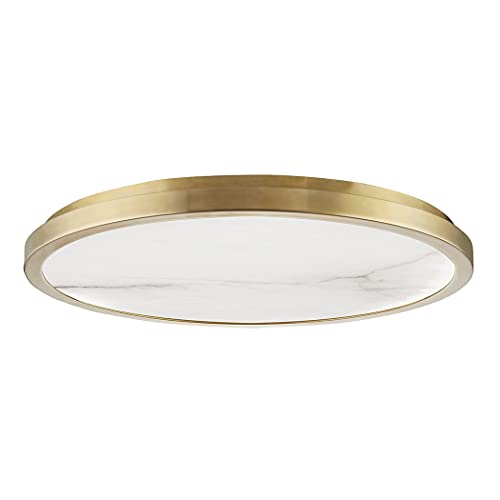 Hudson Valley 4324-AGB Woodhaven LED Flush Mount, Aged Brass Alternate Image.jpg