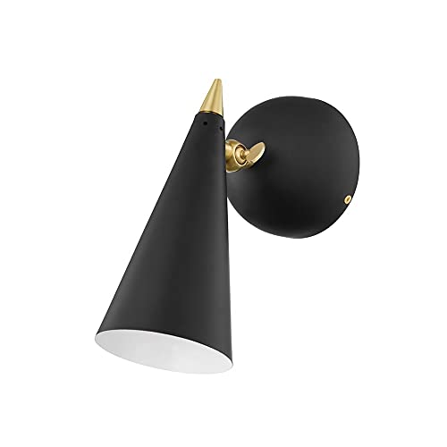 Mitzi H441101-AGB/BK Moxie One Light Wall Sconce, Aged Brass/Black Alternate Image.jpg