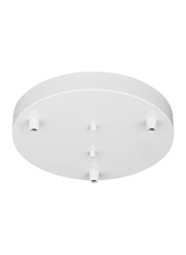 Generation Lighting 7449403-15 Multi-Port Canopy Three Light Cluster Canopy, White Alternate Image.jpg