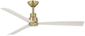 Minka-Aire F786-SBR/WHF Simple - 44 Inch Ceiling Fan, Soft Brass Finish with Flat White Blades Alternate Image.jpg