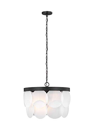 Visual Comfort Studio 5102506-112 Mellita Six Light Pendant, Midnight Black Alternate Image.jpg