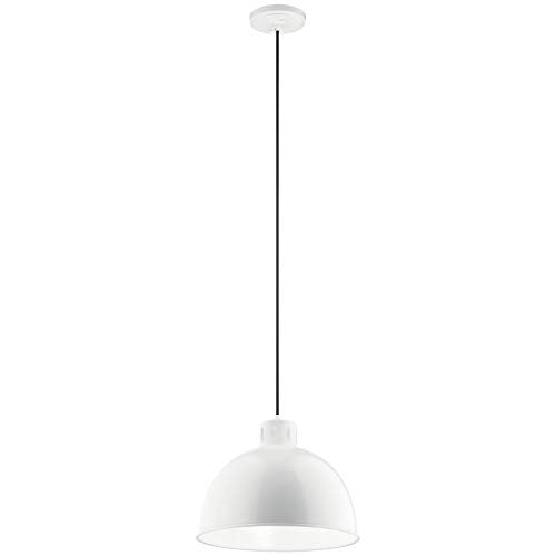 Kichler 52153WH Zailey One Light Pendant, White Alternate Image 4.jpg