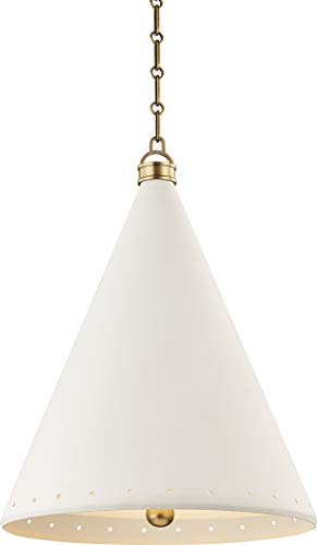 Hudson Valley MDS402-AGB/WP Plaster No.1 Two Light Pendant, Aged Brass/White Plaster Alternate Image.jpg