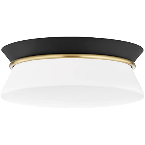 Mitzi H425502-AGB/BK Cath Two Light Flush Mount, Aged Brass/Black Alternate Image.jpg