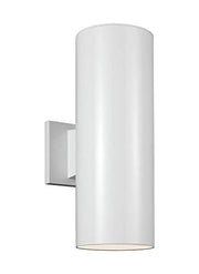 Visual Comfort Studio 8313802EN3-15 Outdoor Cylinders Two Light Outdoor Wall Lantern, White Alternate Image.jpg