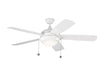 Generation Lighting 5DIW52WHD Discus 52"Ceiling Fan, White Alternate Image.jpg