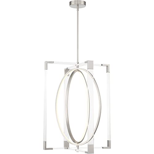 George Kovacs P2266-084-L Double Take LED Pendant, Brushed Nickel Alternate Image.jpg