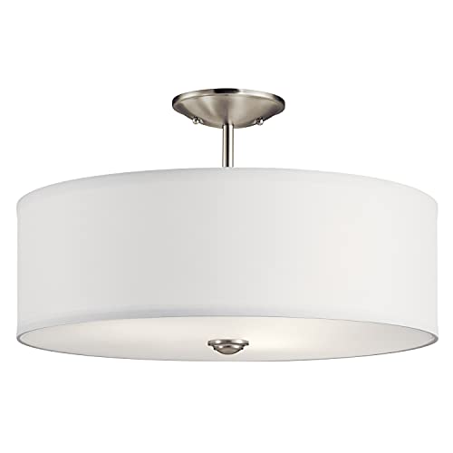 Kichler 43692NI Shailene Three Light Semi Flush Mount, Brushed Nickel Alternate Image.jpg