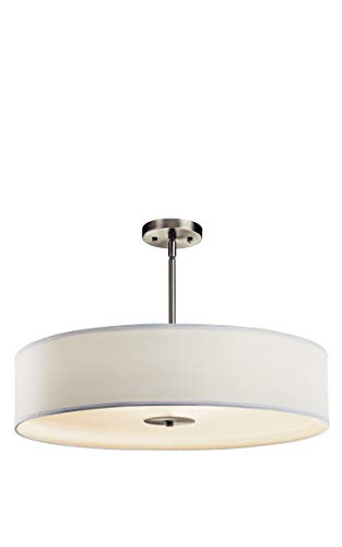 Kichler 42122NI Three Light Pendant/Semi Flush Mount, Brushed Nickel Alternate Image.jpg