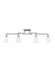 Generation Lighting 2530404EN3-962 Track Lighting Four Light Track Lighting Kit, Brushed Nickel Alternate Image.jpg