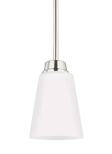 Generation Lighting 6115201EN3-962 Kerrville One Light Mini-Pendant, Brushed Nickel Alternate Image.jpg