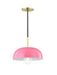 Mitzi H199701S-AGB/PK Avery One Light Pendant, Aged Brass/Pink Alternate Image.jpg