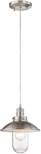 Minka-Lavery 4130-84 Downtown Edison One Light Mini Pendant, Brushed Nickel Alternate Image.jpg