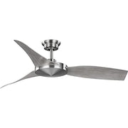 Progress P250071-009 Spicer Collection 54" Three-Blade Grey Weathered Wood/Brushed Nickel Indoor/Outdoor DC Motor Contemporary Ceiling Fan Alternate Image.jpg