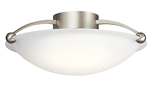 Kichler 8406NI Three Light Semi Flush Mount, Brushed Nickel Alternate Image 3.jpg