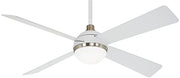 Minka-Aire F623L-WHF/BN Orb LED 54" Ceiling Fan, Flat White/Brushed Nickel Finish Alternate Image.jpg