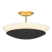 Minka-Lavery 1701-781 Bax Three Light Flush Mount, Sand Coal And Soft Brass Alternate Image.jpg