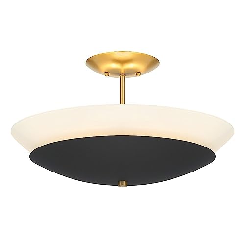 Minka-Lavery 1701-781 Bax Three Light Flush Mount, Sand Coal And Soft Brass Alternate Image.jpg
