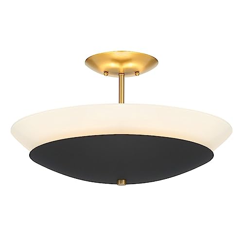 Minka-Lavery 1701-781 Bax Three Light Flush Mount, Sand Coal And Soft Brass Alternate Image.jpg