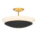 Minka-Lavery 1701-781 Bax Three Light Flush Mount, Sand Coal And Soft Brass Alternate Image.jpg