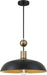 Minka-Lavery 1996-862 Biloxi One Light Pendant, Coal And Antique Brass Alternate Image.jpg