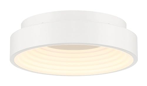 George Kovacs P5551-44B-L Conc LED Flush Mount, Matte White Alternate Image.jpg