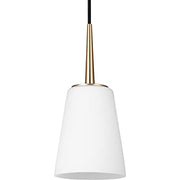 Generation Lighting 6140401EN3-848 Driscoll One Light Mini-Pendant, Satin Brass Alternate Image.jpg