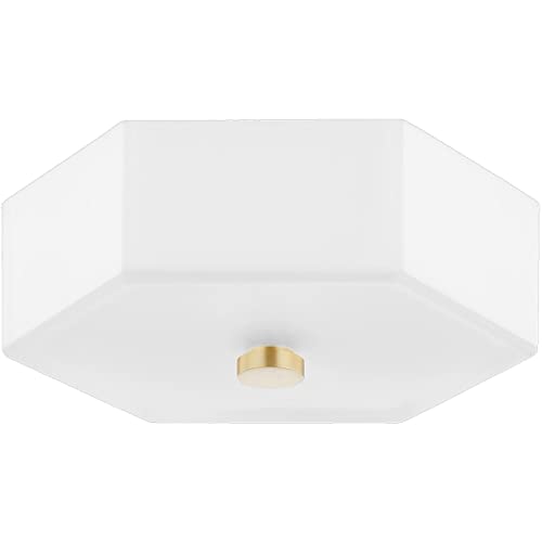 Mitzi H462502-AGB/PN Lizzie Two Light Flush Mount, Aged Brass/Polished Nickel Combo Alternate Image.jpg