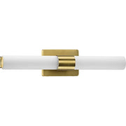 Progress P300150-012-30 Blanco LED Collection 22" Satin Brass Etched White Glass Luxe Bath Vanity Light Alternate Image.jpg