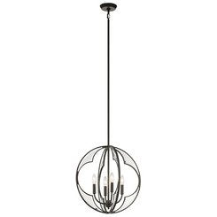 Kichler 43096OZ Montavello Four Light Chandelier, Olde Bronze Alternate Image 2.jpg