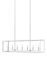 Generation Lighting 6634507EN-962 Moffet Street Seven Light Island Pendant, Brushed Nickel Alternate Image.jpg