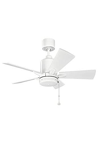 Kichler 330241MWH Lucian II 42" Ceiling Fan, Matte White Alternate Image.jpg