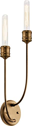 Kichler 52259SB Hatton Two Light Wall Sconce, Satin Bronze Alternate Image 2.jpg