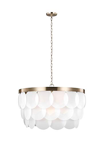 Visual Comfort Studio 5202508-848 Mellita Eight Light Pendant, Satin Brass Alternate Image.jpg