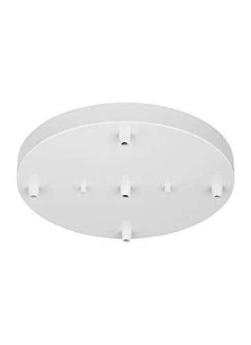 Generation Lighting 7449405-15 Multi-Port Canopy Five Light Cluster Canopy, White Alternate Image.jpg