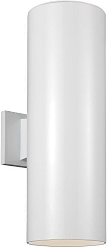 Visual Comfort Studio 8413997S-15 Outdoor Cylinders LED Outdoor Wall Lantern, White Alternate Image.jpg