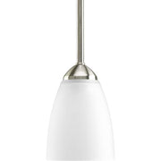 Progress P5113-09 Gather Collection One-Light Brushed Nickel Etched Glass Traditional Mini-Pendant Light Alternate Image.jpg