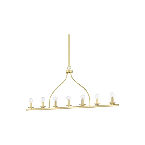 Mitzi H511907-AGB Kendra Seven Light Island Pendant, Aged Brass Alternate Image.jpg