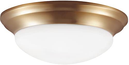 Generation Lighting 75435EN3-848 Nash Two Light Flush Mount, Satin Brass Alternate Image.jpg