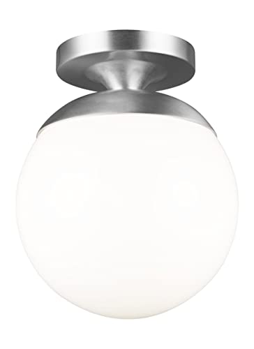 Visual Comfort Studio 7518-04 Leo - Hanging Globe One Light Wall / Ceiling Semi-Flush Mount, Satin Aluminum Alternate Image.jpg