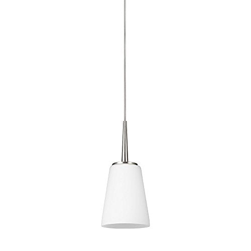 Generation Lighting 6140401-962 Driscoll One Light Mini-Pendant, Brushed Nickel Alternate Image.jpg