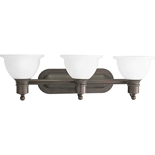Progress P3163-20 Madison Collection Three-Light Antique Bronze Etched Glass Traditional Bath Vanity Light Alternate Image.jpg