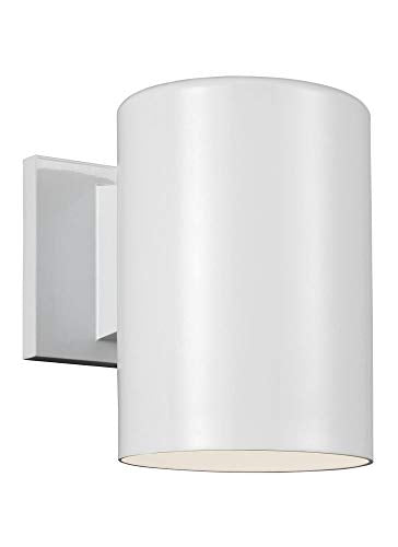 Visual Comfort Studio 8313801-15/T Outdoor Cylinders One Light Outdoor Wall Lantern, White Alternate Image.jpg