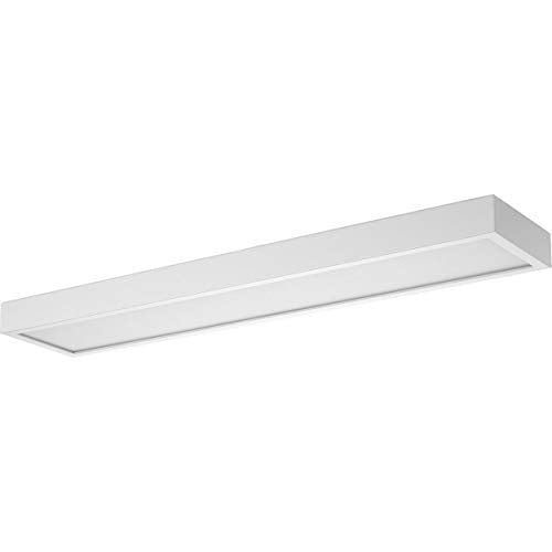 Progress P300305-028-CS Everlume LED 24-inch Satin White Modern Style Bath Vanity Wall or Ceiling Light with Selectable 3000K/4000K Light Color Alternate Image.jpg