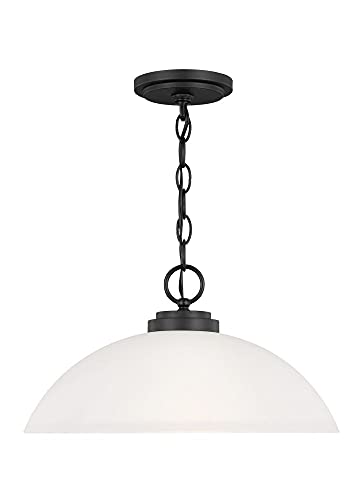 Generation Lighting 65160EN3-112 Oslo One Light Pendant, Midnight Black Alternate Image.jpg