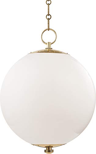 Hudson Valley MDS701-AGB Sphere No.1 One Light Pendant, Aged Brass Alternate Image.jpg