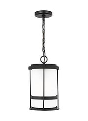 Generation Lighting 6290901EN3-12 Wilburn One Light Outdoor Pendant, Black Alternate Image.jpg