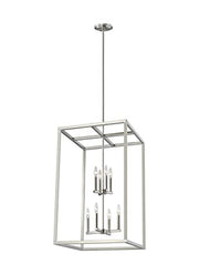 Generation Lighting 5134508EN-962 Moffet Street Eight Light Hall / Foyer, Brushed Nickel Alternate Image.jpg